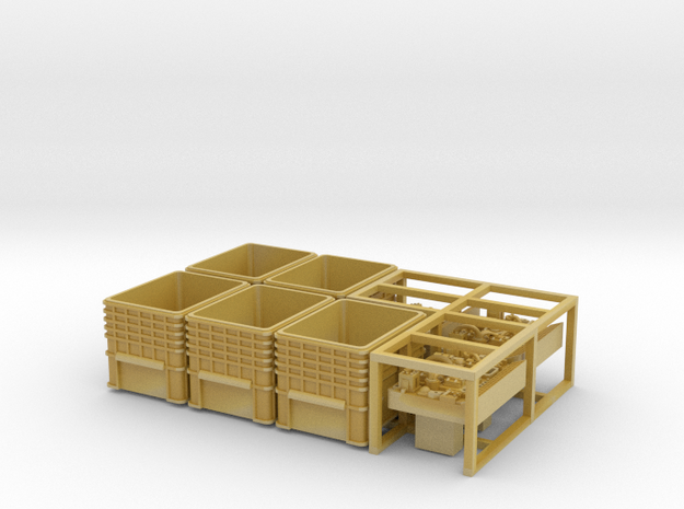 Echo Base Complicated Crates 1:72 in Tan Fine Detail Plastic