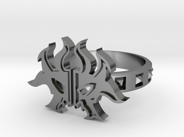Magic: The Gathering  Rakdos Ring(US Size6) in Polished Silver
