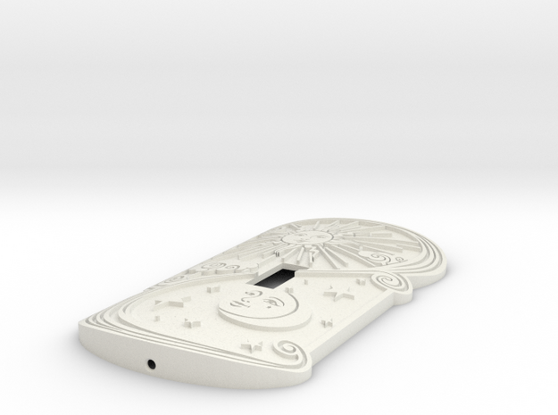 Sun & Moon Switchplate in White Natural Versatile Plastic