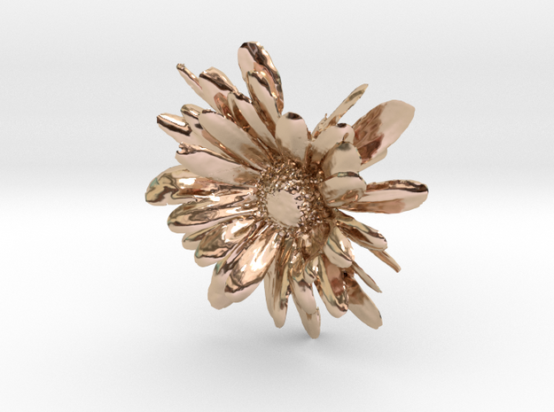 Chrystanthemum earring in 14k Rose Gold Plated Brass