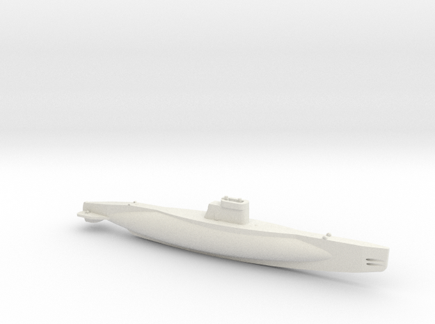 1/350 Scale Norwegian B-Class Submarine in White Natural Versatile Plastic