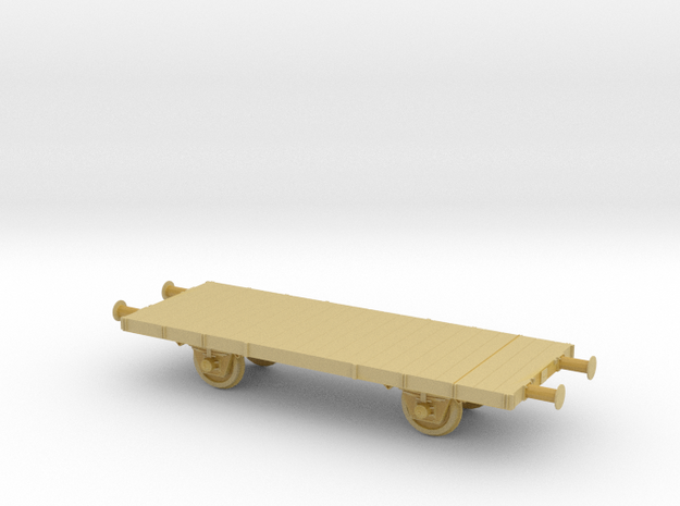 1/200th scale L type freight car in Tan Fine Detail Plastic