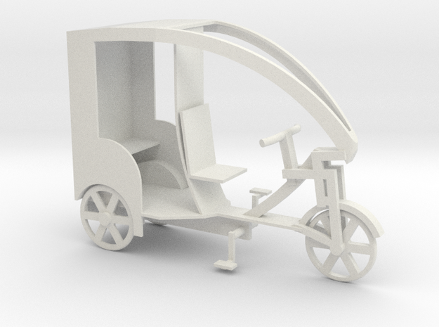 pc32-pedicab-slim in White Natural Versatile Plastic