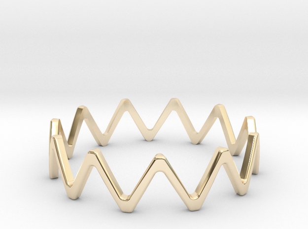triangle band all sizes, multisize in 14k Gold Plated Brass: 13 / 69