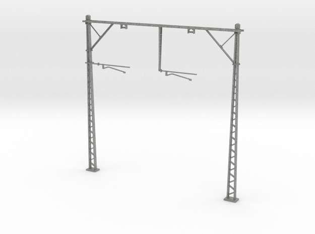 VR Double Stanchion 76mm (Standard) 1:87 Scale in Gray PA12