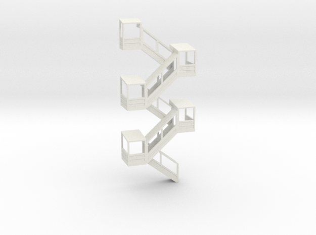 Stairs in White Natural Versatile Plastic