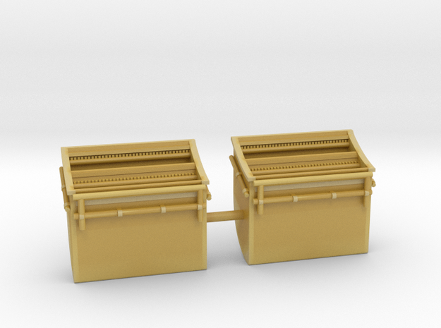 1/150 USN box for signal flag set 2pcs in Tan Fine Detail Plastic