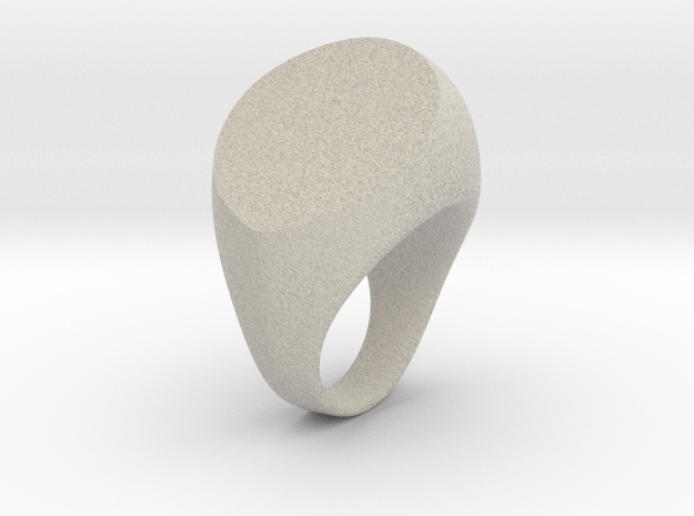 Bold Ball Ring in Natural Sandstone