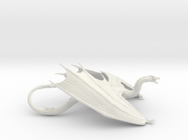 Dragon 1/500 scale pose 1  in White Natural Versatile Plastic
