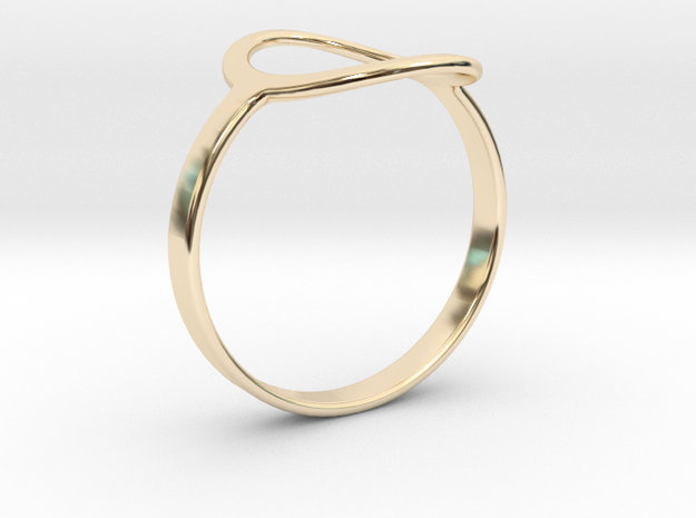Top Oval Ring All sizes, Multisize in 14k Gold Plated Brass: 13 / 69