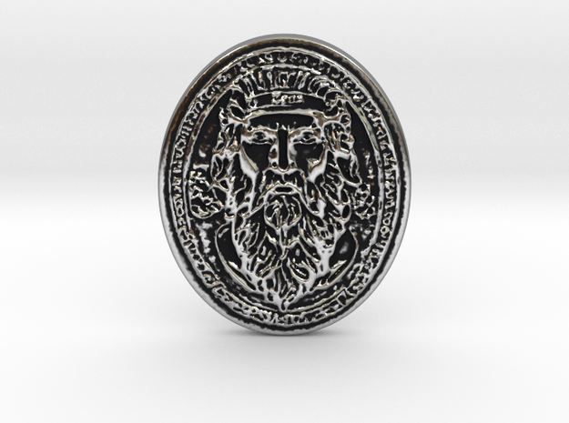 "Zeus: The Sovereign of Olympus" in Antique Silver
