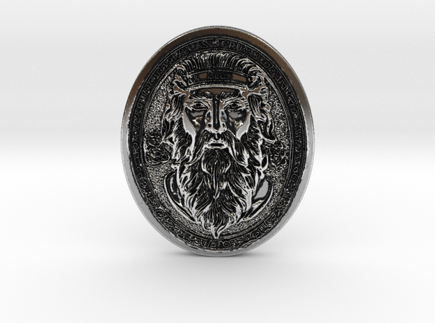 "Zeus: The Sovereign of Olympus" XL in Antique Silver