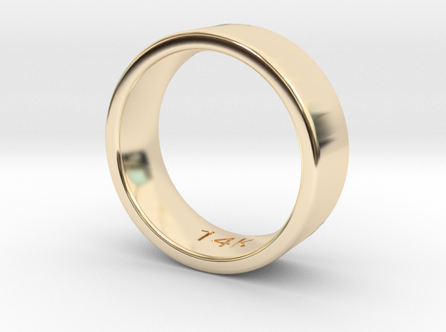 Flat Ring in 14K Yellow Gold: 6 / 51.5