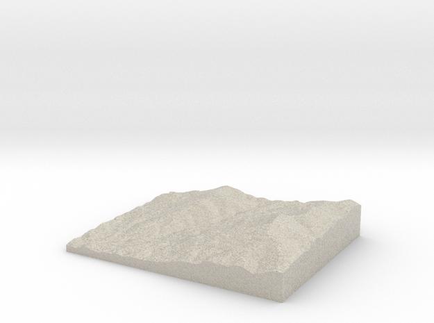 Model of Sierra Pelada in Natural Sandstone
