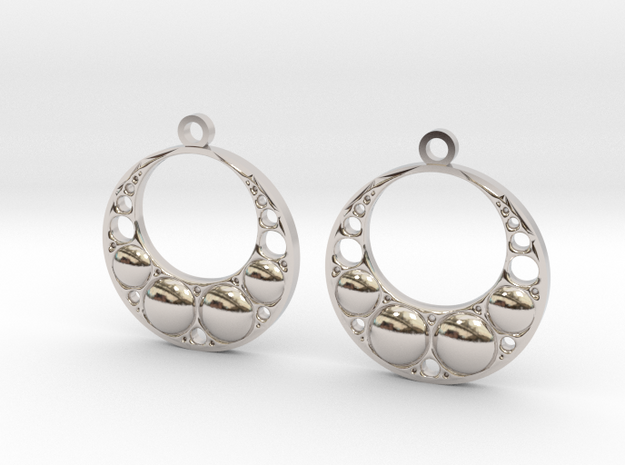 Earrings in Platinum