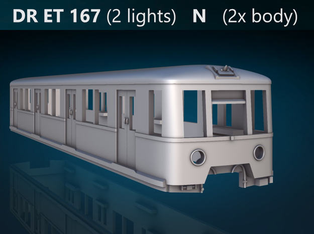ET 167 (2 lights) N [2x body] in Tan Fine Detail Plastic