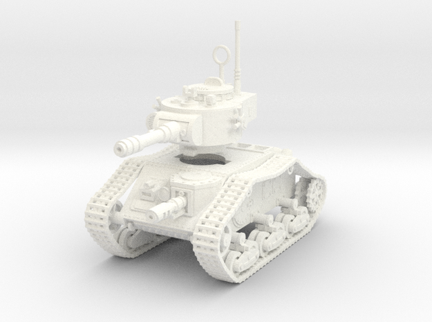 15mm Autocannon Empire Tank in White Processed Versatile Plastic