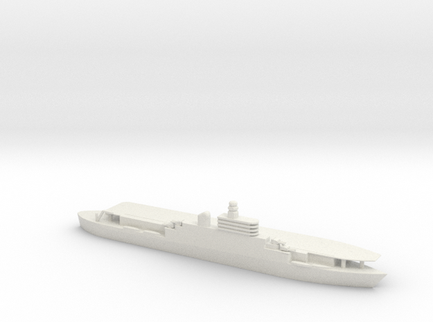 1/1250 Scale French Joffre Light Carrier in White Natural Versatile Plastic