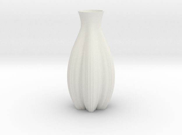 vase 571 in White Natural Versatile Plastic