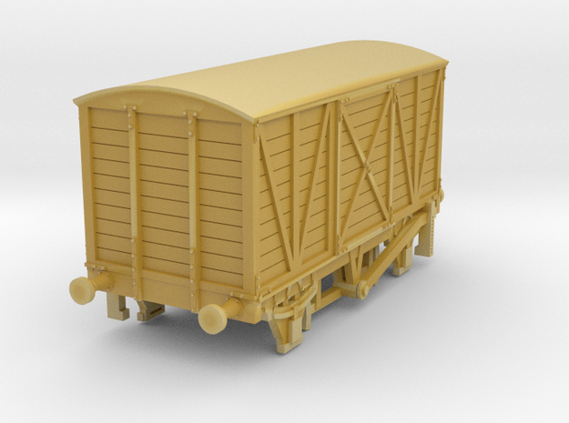 o-148fs-met-railway-covered-goods-van in Tan Fine Detail Plastic