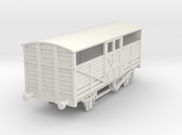 o-100-met-railway-22ft-cattle-wagon in White Natural Versatile Plastic