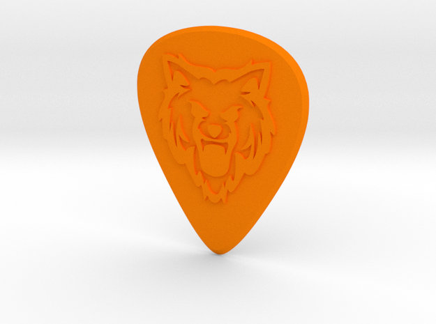guitar pick_Beast in Orange Processed Versatile Plastic