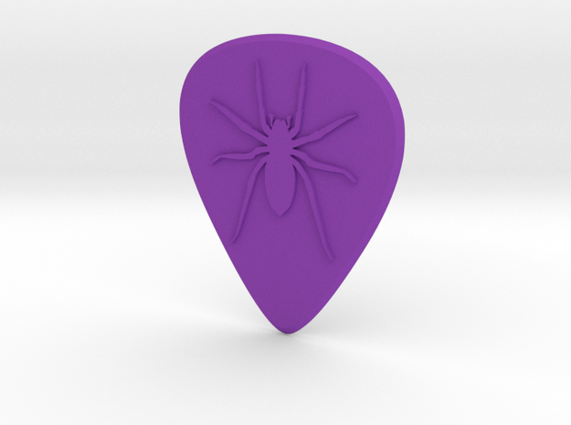 guitar pick_Spider in Purple Processed Versatile Plastic