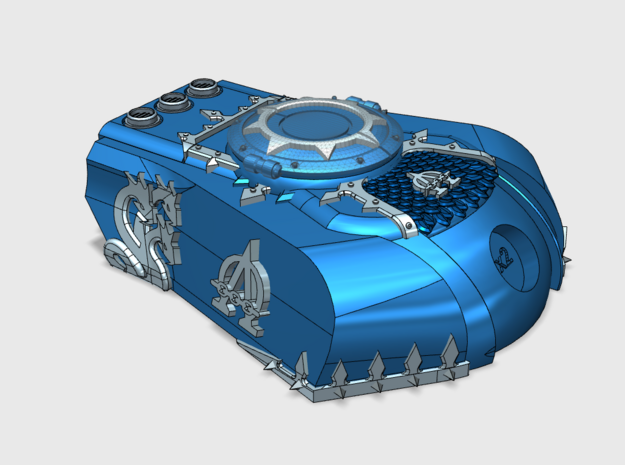 Hydra Legion : Rhayus Battle Tank Turret (shut) in Tan Fine Detail Plastic