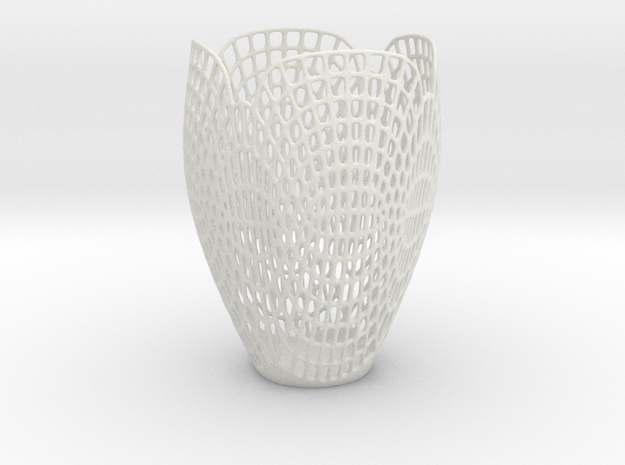Vase PFC in White Natural Versatile Plastic