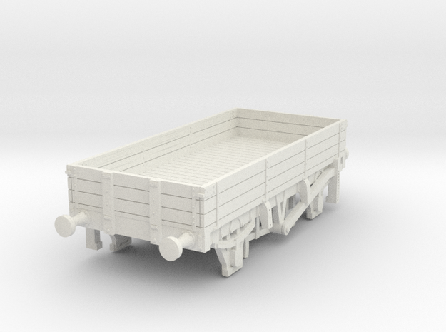o-100-met-railway-low-sided-open-goods-wagon-1 in White Natural Versatile Plastic