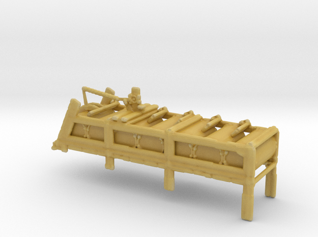 1/96 Scale Depth Charge Rack Mk 11 with Charges in Tan Fine Detail Plastic