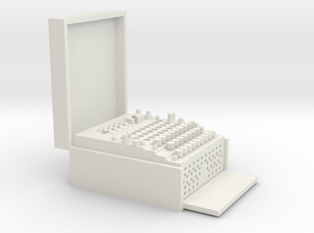 German Enigma 1:16 scaled in White Natural Versatile Plastic