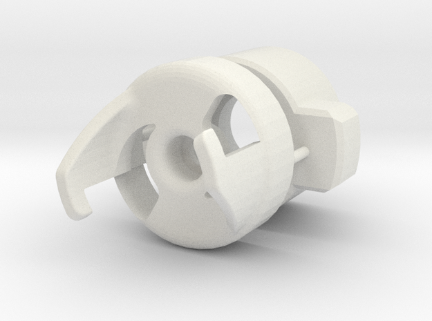 RAS Tool and V2 Prongs (Right spin) in White Natural Versatile Plastic