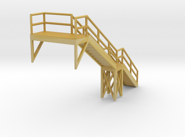 'N Scale' - 8' - Ladder Platform with Stairs in Tan Fine Detail Plastic