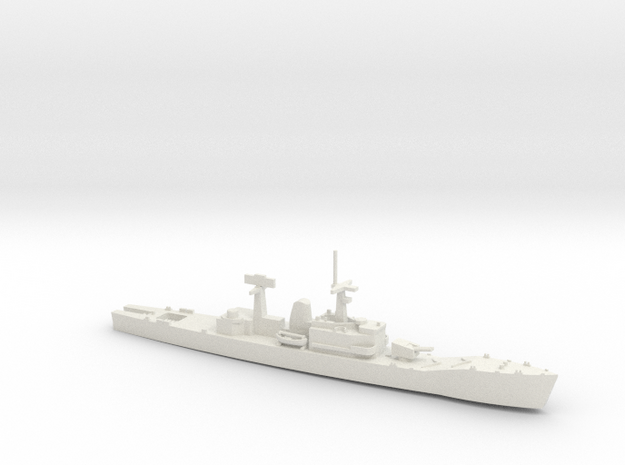 1/600 Scale HMS Leander Type 12 Frigate in White Natural Versatile Plastic