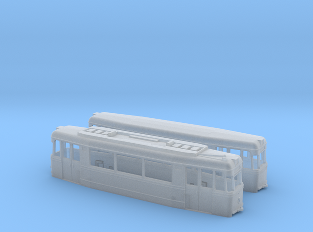 Tram Gotha ET/EB57 (one direction) in Tan Fine Detail Plastic