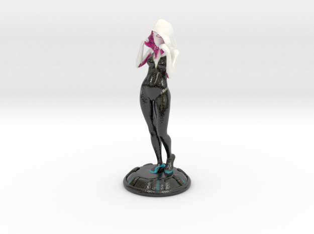 Spider Gwen Stacy in Glossy Full Color Sandstone