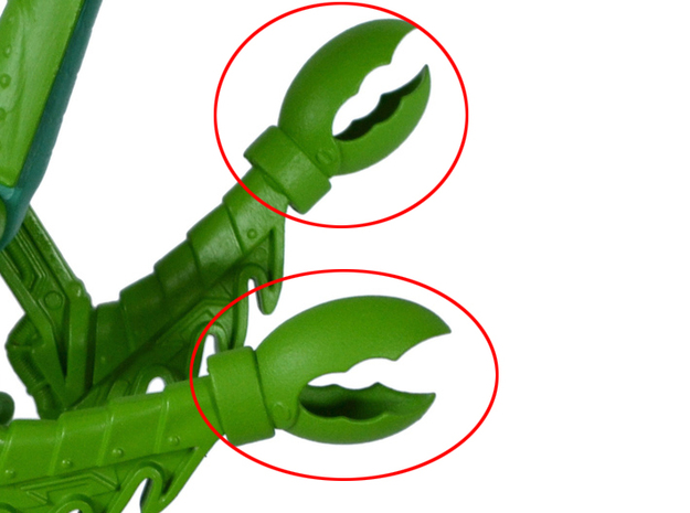 Mantisaur Claws VINTAGE in Basic Nylon Plastic