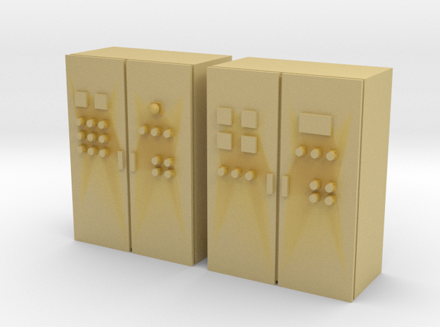 1:100 Control Cabinet in Tan Fine Detail Plastic