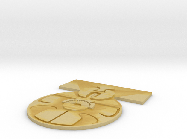 Medal Of Yavin  in Tan Fine Detail Plastic
