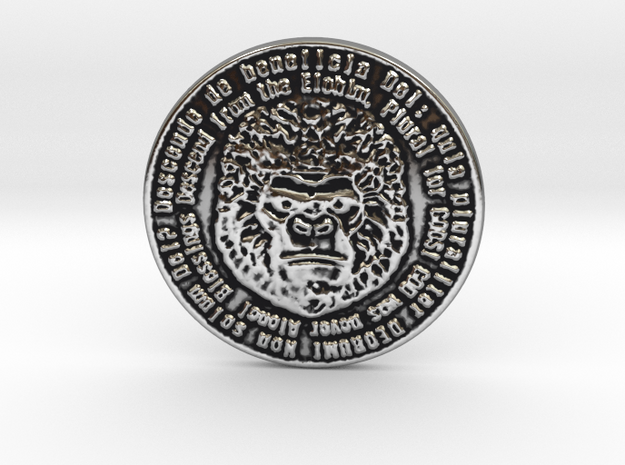 Cryptonaut Crowned Ape of the Cape in Antique Silver
