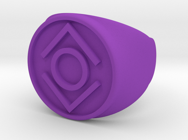 Indigo Ring, type A1 in Purple Processed Versatile Plastic