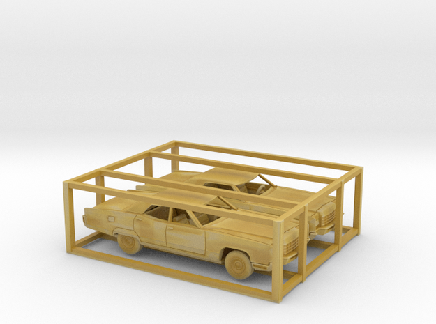 1/160 1972 Lincoln Continental 2 Car Set Kit in Tan Fine Detail Plastic