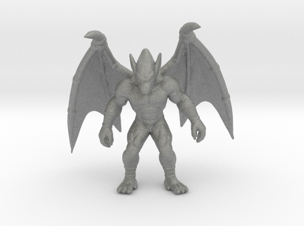 Demons Crest Firebrand DnD miniature for games rpg in Gray PA12