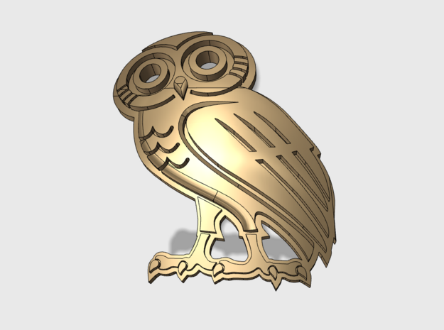 60x Celestial Owls - Shoulder Insignia pack in Tan Fine Detail Plastic