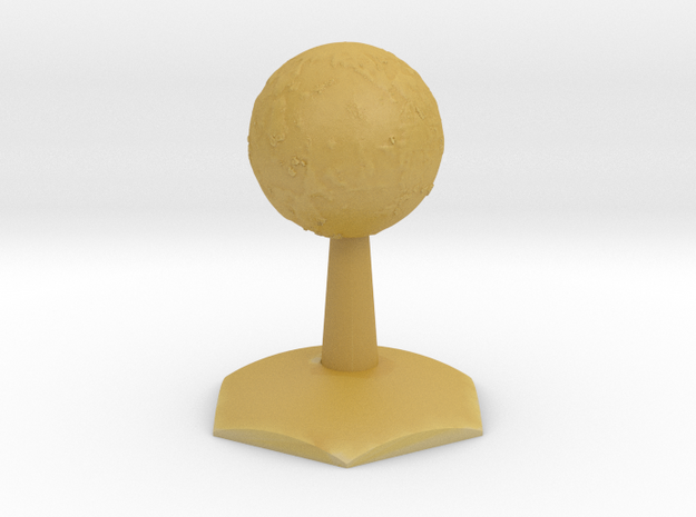 Io on Hex Stand in Tan Fine Detail Plastic