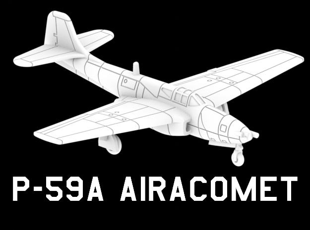 P-49A Airacomet in White Natural Versatile Plastic: 1:220 - Z