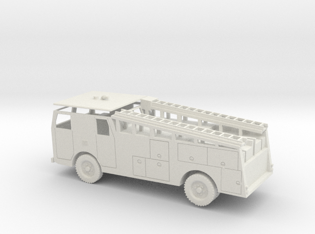 1/72 Scale USAF Class 750B Fire Truck in White Natural Versatile Plastic