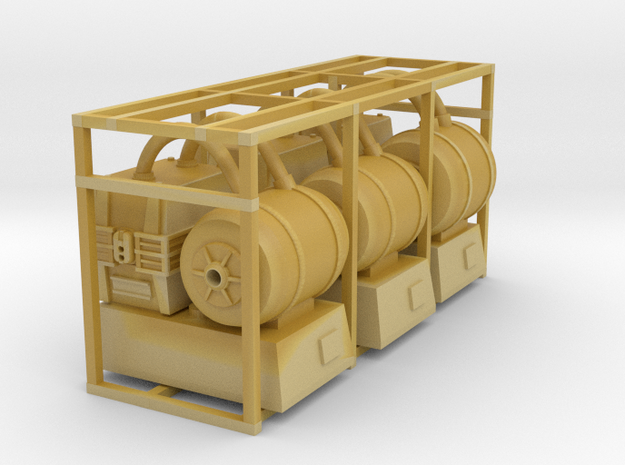 Echo Base Barrel Things 1:43 with Hoses in Tan Fine Detail Plastic