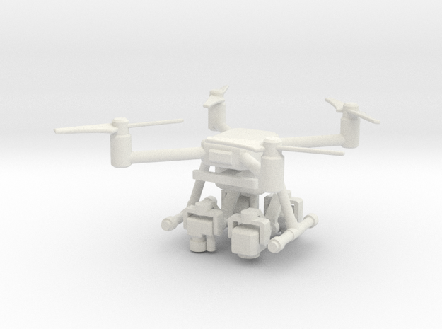 Quadrocopter Drohne in White Natural Versatile Plastic